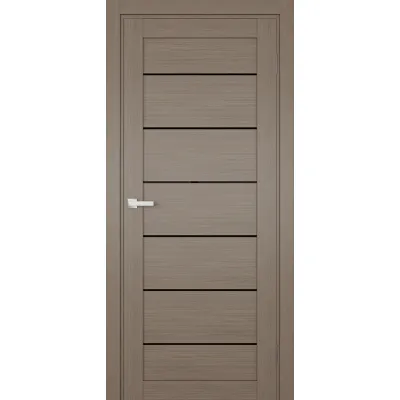 Міжкімнатні Двері Terminus Ukrainian Doors UD-12 ПВХ Чорне скло ПВХ плівка-0