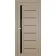 Межкомнатные Двери Terminus Ukrainian Doors UD-13 ПВХ Черное стекло ПВХ плёнка-7-thumb