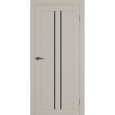 Межкомнатные Двери Terminus Ukrainian Doors UD-14 ПВХ Черное стекло ПВХ плёнка-5