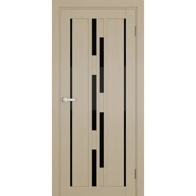 Межкомнатные Двери Terminus Ukrainian Doors UD-15 ПВХ Черное стекло ПВХ плёнка-1