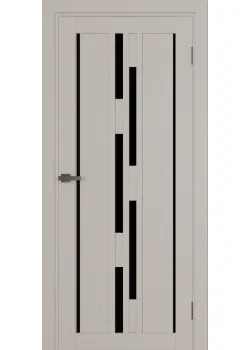 Двері Terminus Ukrainian Doors UD-15 ПВХ Чорне скло