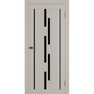 Межкомнатные Двери Terminus Ukrainian Doors UD-15 ПВХ Черное стекло ПВХ плёнка-0