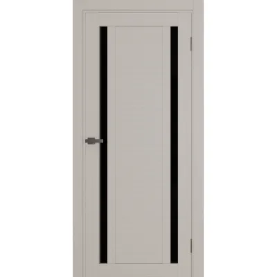 Міжкімнатні Двері Terminus Ukrainian Doors UD-17 ПВХ Чорне скло ПВХ плівка-1