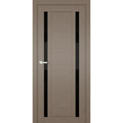 Міжкімнатні Двері Terminus Ukrainian Doors UD-17 ПВХ Чорне скло ПВХ плівка-4