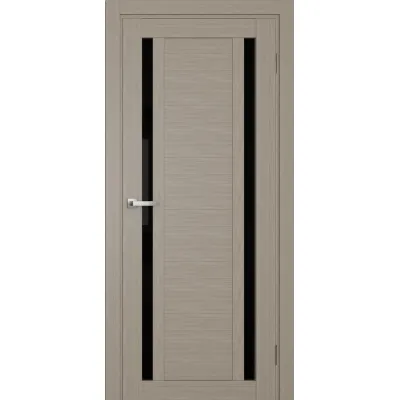 Міжкімнатні Двері Terminus Ukrainian Doors UD-17 ПВХ Чорне скло ПВХ плівка-5