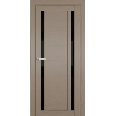 Міжкімнатні Двері Terminus Ukrainian Doors UD-17 ПВХ Чорне скло ПВХ плівка-0