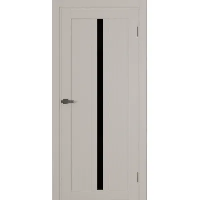 Межкомнатные Двери Terminus Ukrainian Doors UD-19 ПВХ Черное стекло ПВХ плёнка-1