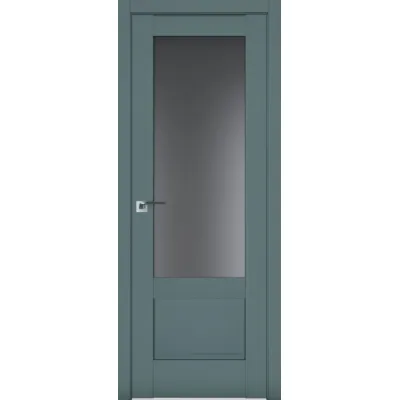 Межкомнатные Двери Terminus Neo Soft 606 Черное стекло ПВХ плёнка-1