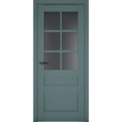 Межкомнатные Двери Terminus Neo Soft 607 Черное стекло ПВХ плёнка-0