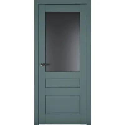 Межкомнатные Двери Terminus Neo Soft 608 Черное стекло ПВХ плёнка-1