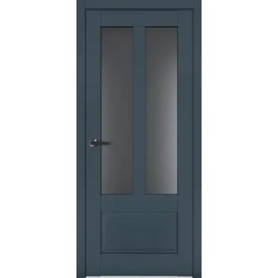 Межкомнатные Двери Terminus Neo Soft 609 Черное стекло ПВХ плёнка-1