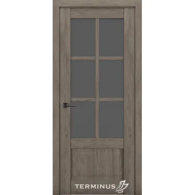Межкомнатные Двери Terminus Synchro 602 Черное стекло ПВХ плёнка-1