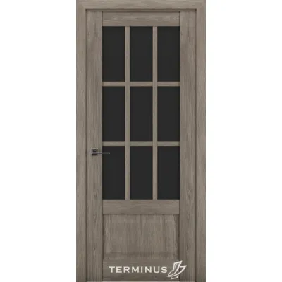Межкомнатные Двери Terminus Synchro 604 Черное стекло ПВХ плёнка-1