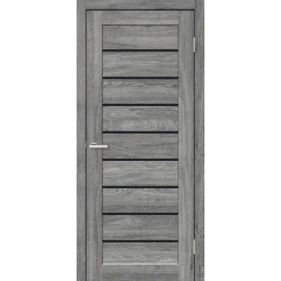 Межкомнатные Двери ТМ DOORS C018 ПВХ Черное стекло ПВХ плёнка-2