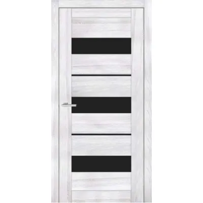 Міжкімнатні Двері ТМ DOORS C028 ПВХ Чорне скло ПВХ плівка-0