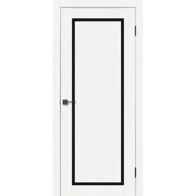Міжкімнатні Двері ТМ DOORS C090 ПВХ Чорне скло ПВХ плівка-1