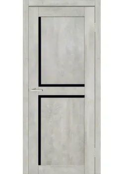 Двери ТМ DOORS C101 ПВХ Черное стекло