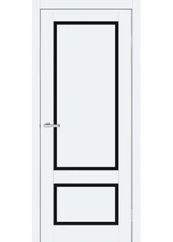 Двери ТМ DOORS C105 ПВХ Эмалит Черное стекло