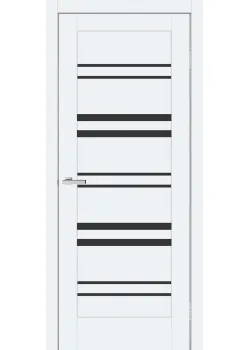 Двери ТМ DOORS C017 ПВХ Эмалит Черное стекло