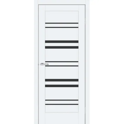 Межкомнатные Двери ТМ DOORS C017 ПВХ Эмалит Черное стекло ПВХ плёнка-0