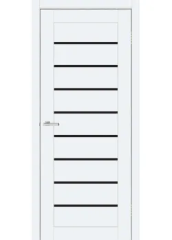 Двери ТМ DOORS C018 ПВХ Эмалит Черное стекло