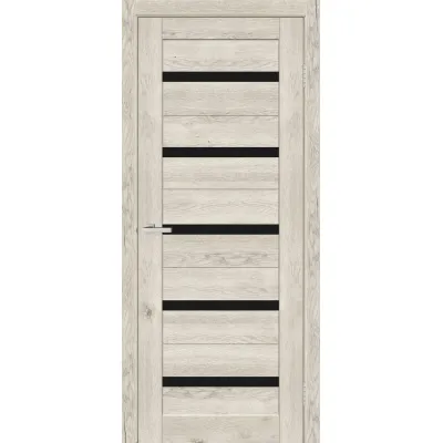 Межкомнатные Двери ТМ DOORS C026 Черное стекло Ламинатин-1