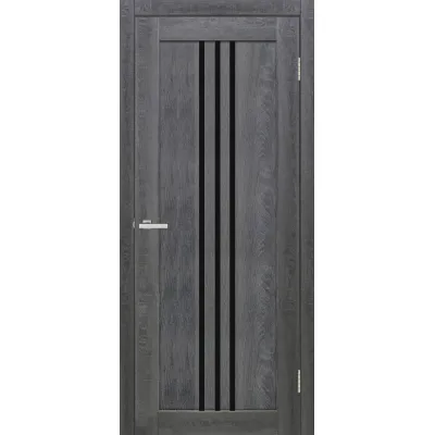 Межкомнатные Двери ТМ DOORS C049 Черное стекло Ламинатин-0