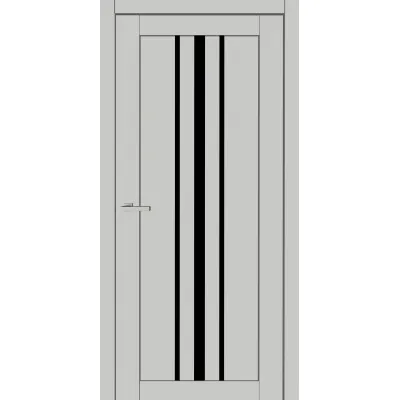 Міжкімнатні Двері ТМ DOORS C050 ПВХ Чорне скло Ламінатин-3