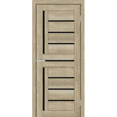 Межкомнатные Двери ТМ DOORS C051 Черное стекло Ламинатин-1