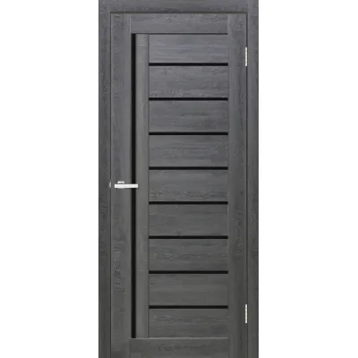 Міжкімнатні Двері ТМ DOORS C067 Чорне скло ПВХ плівка-2