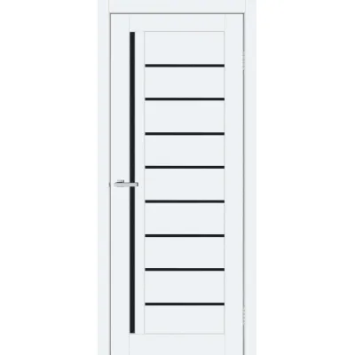 Міжкімнатні Двері ТМ DOORS C067 ПВХ Емаліт Чорне скло ПВХ плівка-0
