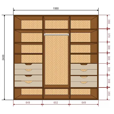 Шкафы-купе "Деликатес" DeNira 19-11-0