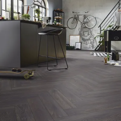 Ламінат Herringbone Elba Oak Black | 6010-1