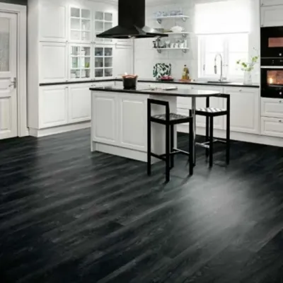 Вінілова підлога LG Decotile wood Сосна пофарбована чорна GSW2367-1