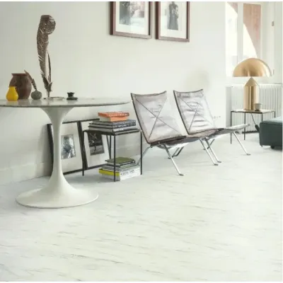 Виниловый пол Quick Step Blush Мрамор белый серебро SGTC20305-1
