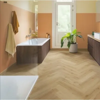 Виниловый пол Quick Step Ciro Дуб Ботанический Бежевый AVHBU40362-1