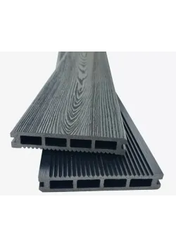 Террасная доска Tardex Classic 3D Grand (пустотелая) Антрацит