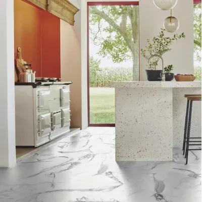 Вінілова плитка Tarkett Starfloor Click Solid 55 LUNI WHITE 36023001-1