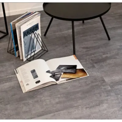 Вінілова підлога Vinilam Ceramo Цемент Сірий 71616-1