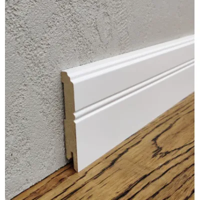 Плинтус МДФ LightForm 80х12х2000 мм. MDF-LF01 Белый RAL 9003 Kluchuk-0