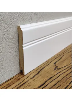 Плинтус МДФ LightForm 100х12х2000 мм. MDF-LF03 Белый RAL 9003 Kluchuk