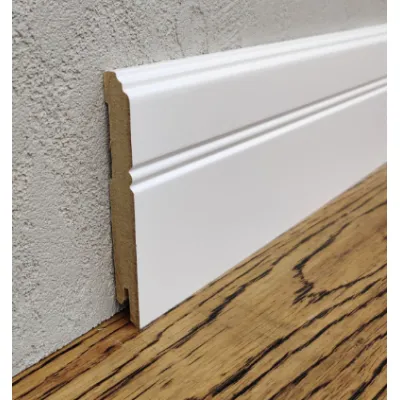 Плинтус МДФ LightForm 100х12х2000 мм. MDF-LF03 Белый RAL 9003 Kluchuk-0