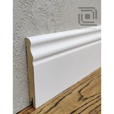 Плинтус МДФ Волна 100х12х2000 мм. MDF-V100 Белый RAL 9003 Kluchuk-0