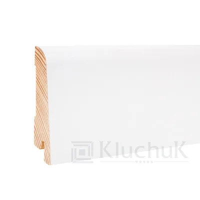 Плінтус Білий White plinth 60х19х2200 мм. KLW-01 Kluchuk-0