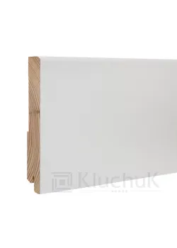 Плинтус Белый White plinth 120х19х2200 Модерн KLW-07 Kluchuk