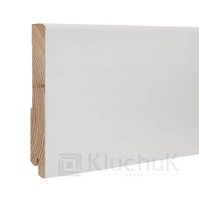 Плинтус Белый White plinth 120х19х2200 Модерн KLW-07 Kluchuk-0
