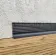 Плинтус алюминиевый Волнистый 40x11.7x2700 мм ALU-NV4011R Чёрный RAL9005 Kluchuk-3-thumb