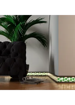 Плинтус алюминиевый накладной LED 100х12х2700 мм ALU-LED10012 Анод Kluchuk