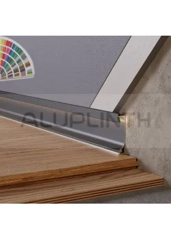 Плінтус алюмініевий прихованого монтажу з LED підсвіткою 60х14,5х2700 ALU-SL60 RAL Kluchuk