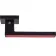 Ручки на розетах Gavroche MAGNIUM Mg - A1 BLACK/RED-3-thumb